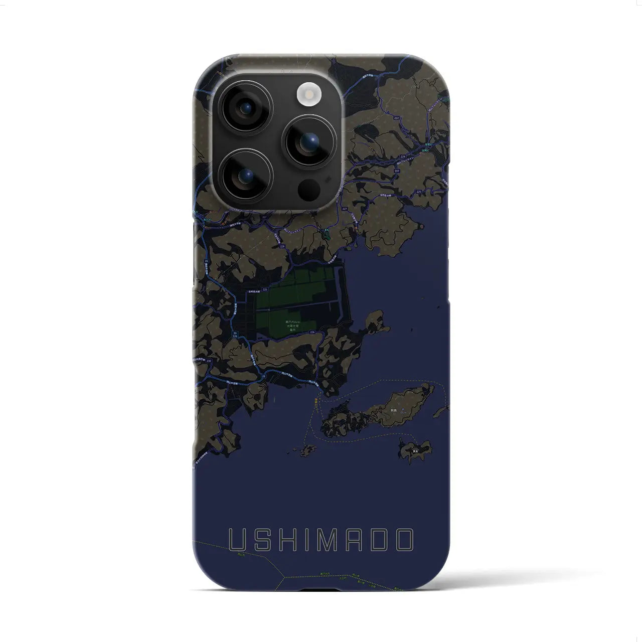 【牛窓(岡山県)】地図柄iPhoneケース(バックカバータイプ)