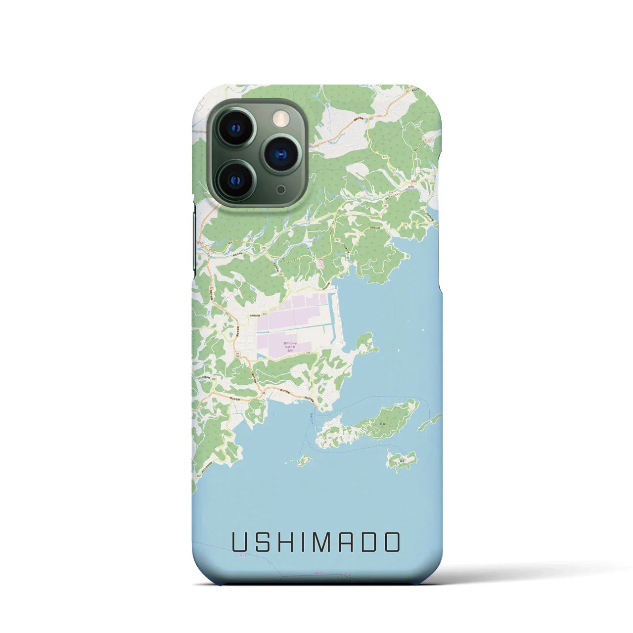 【牛窓(岡山県)】地図柄iPhoneケース(バックカバータイプ)