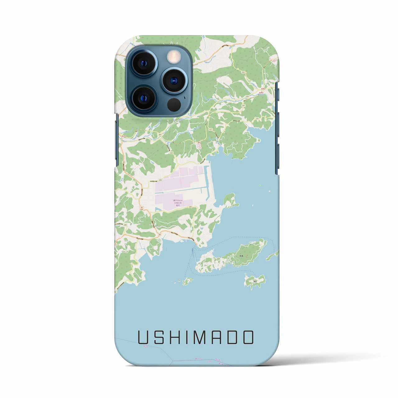 【牛窓(岡山県)】地図柄iPhoneケース(バックカバータイプ)