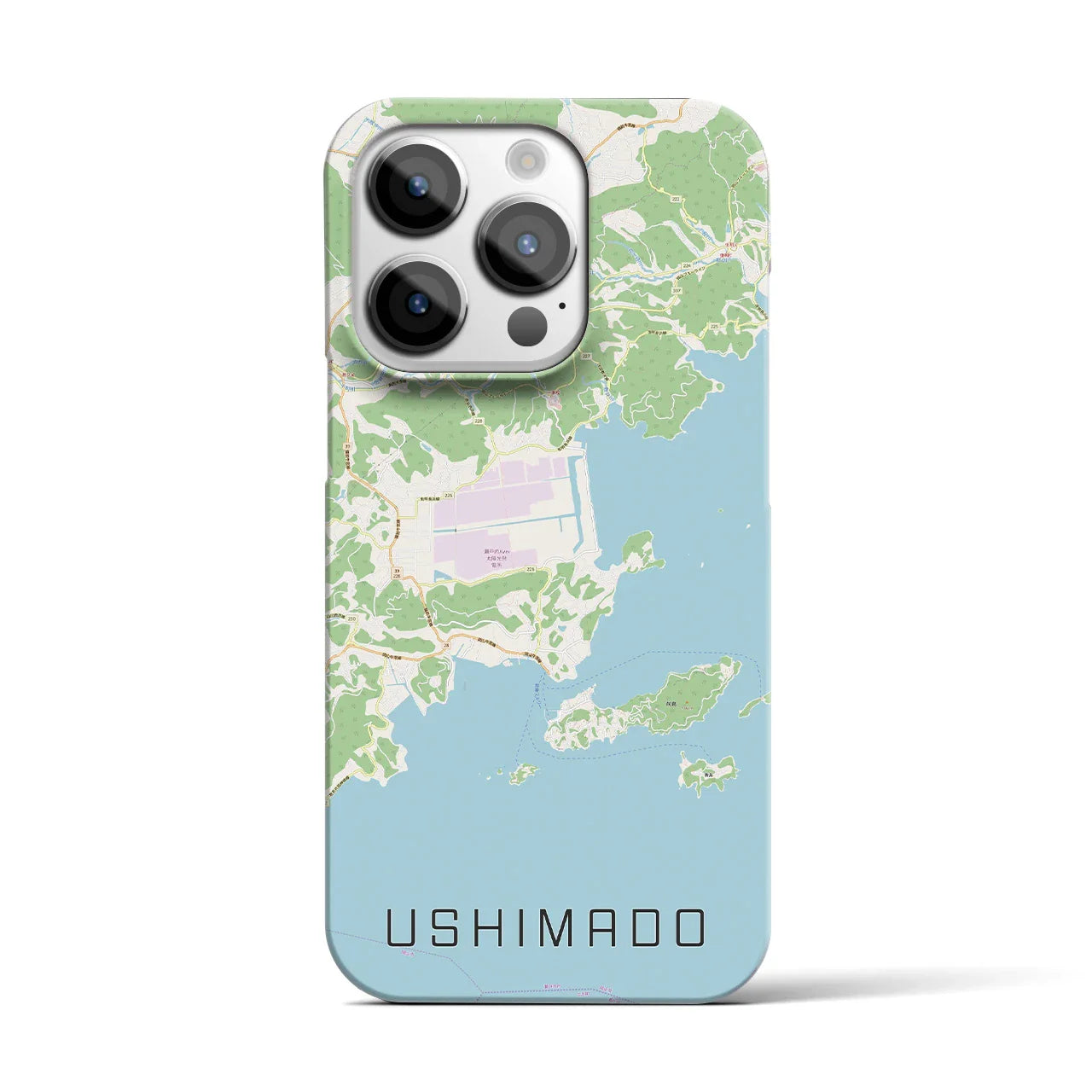 【牛窓(岡山県)】地図柄iPhoneケース(バックカバータイプ)