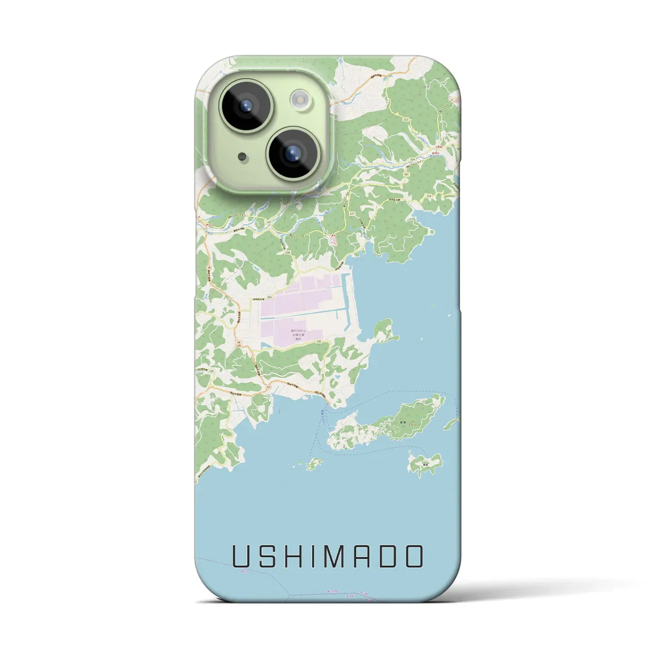 【牛窓(岡山県)】地図柄iPhoneケース(バックカバータイプ)