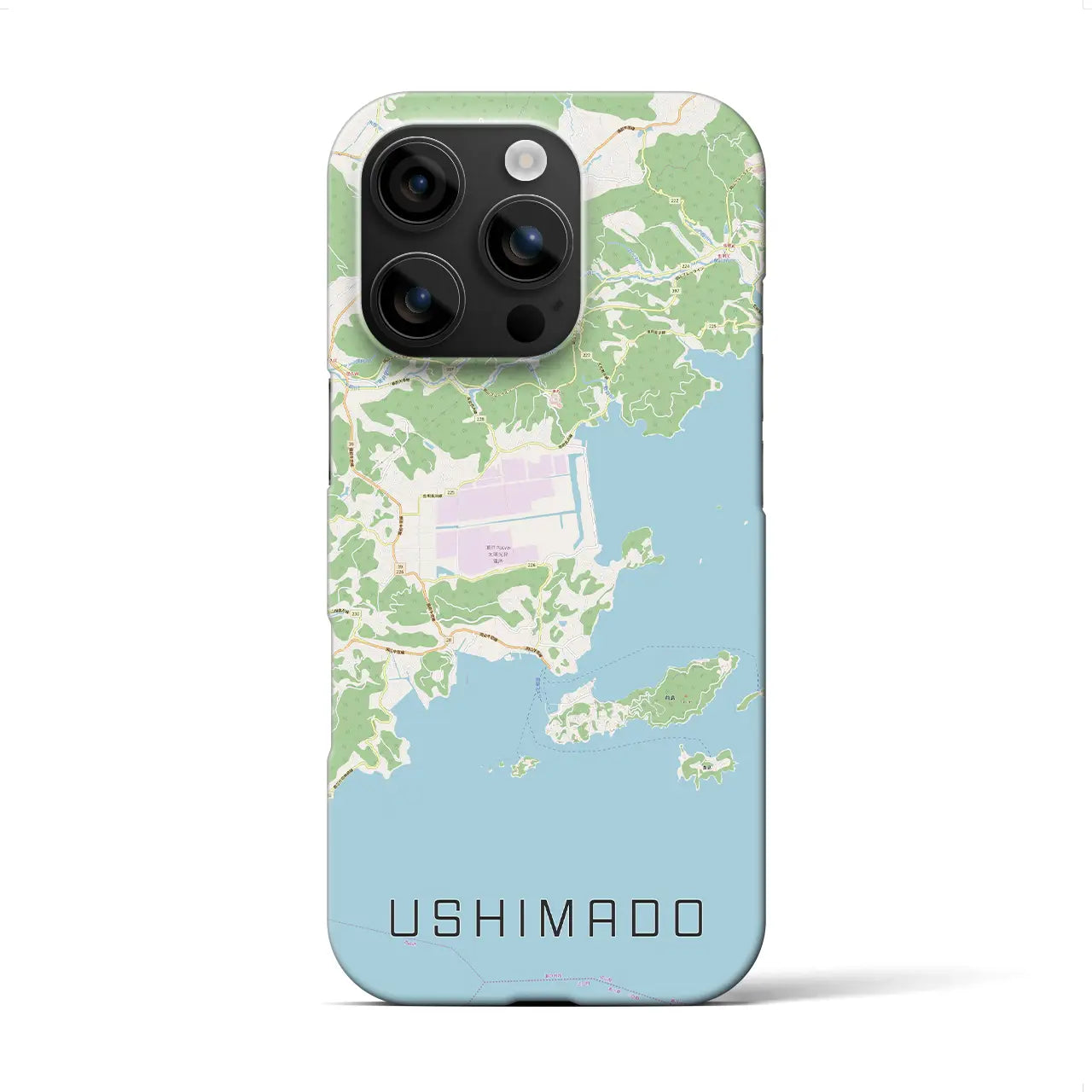 【牛窓(岡山県)】地図柄iPhoneケース(バックカバータイプ)