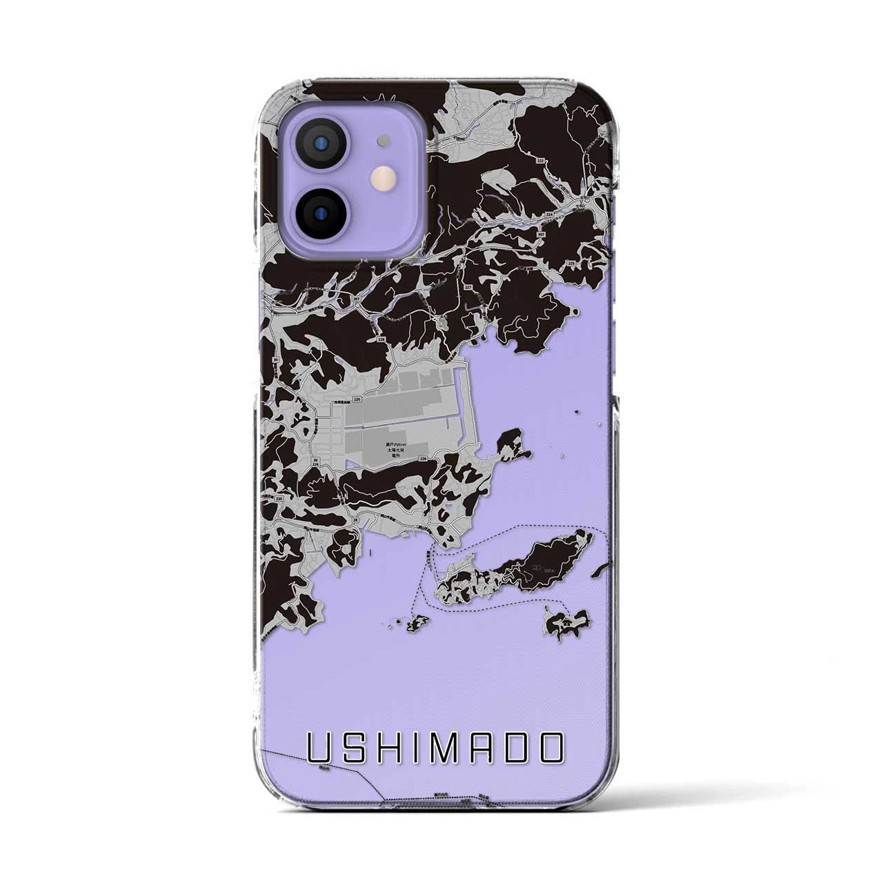 【牛窓(岡山県)】地図柄iPhoneケース(クリアタイプ)