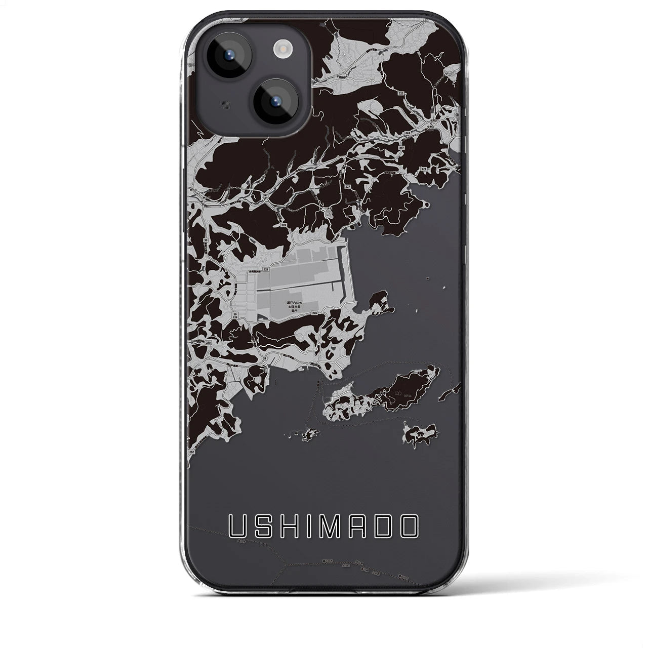 【牛窓(岡山県)】地図柄iPhoneケース(クリアタイプ)