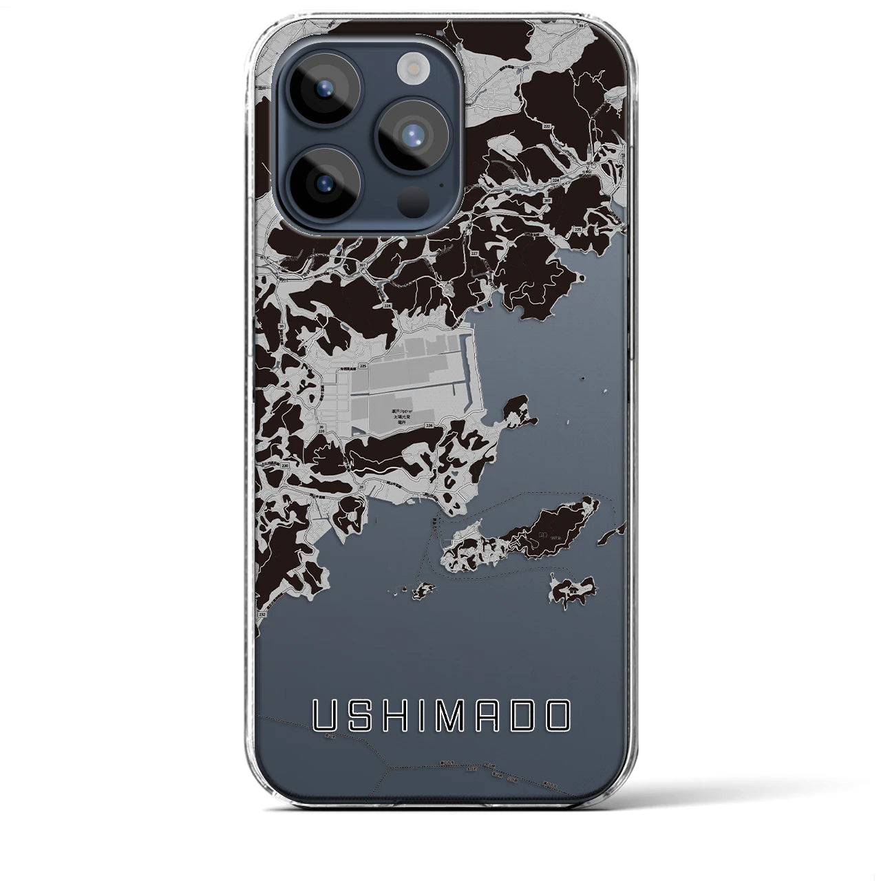 【牛窓(岡山県)】地図柄iPhoneケース(クリアタイプ)
