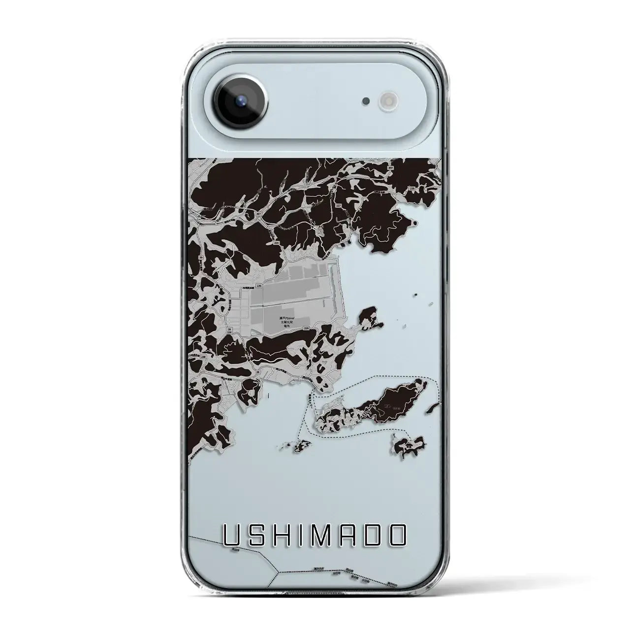 【牛窓(岡山県)】地図柄iPhoneケース(クリアタイプ)