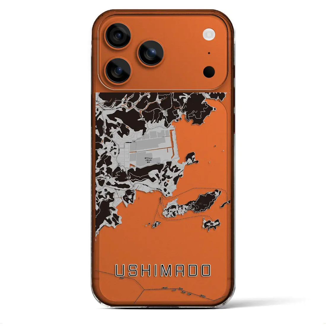 【牛窓(岡山県)】地図柄iPhoneケース(クリアタイプ)