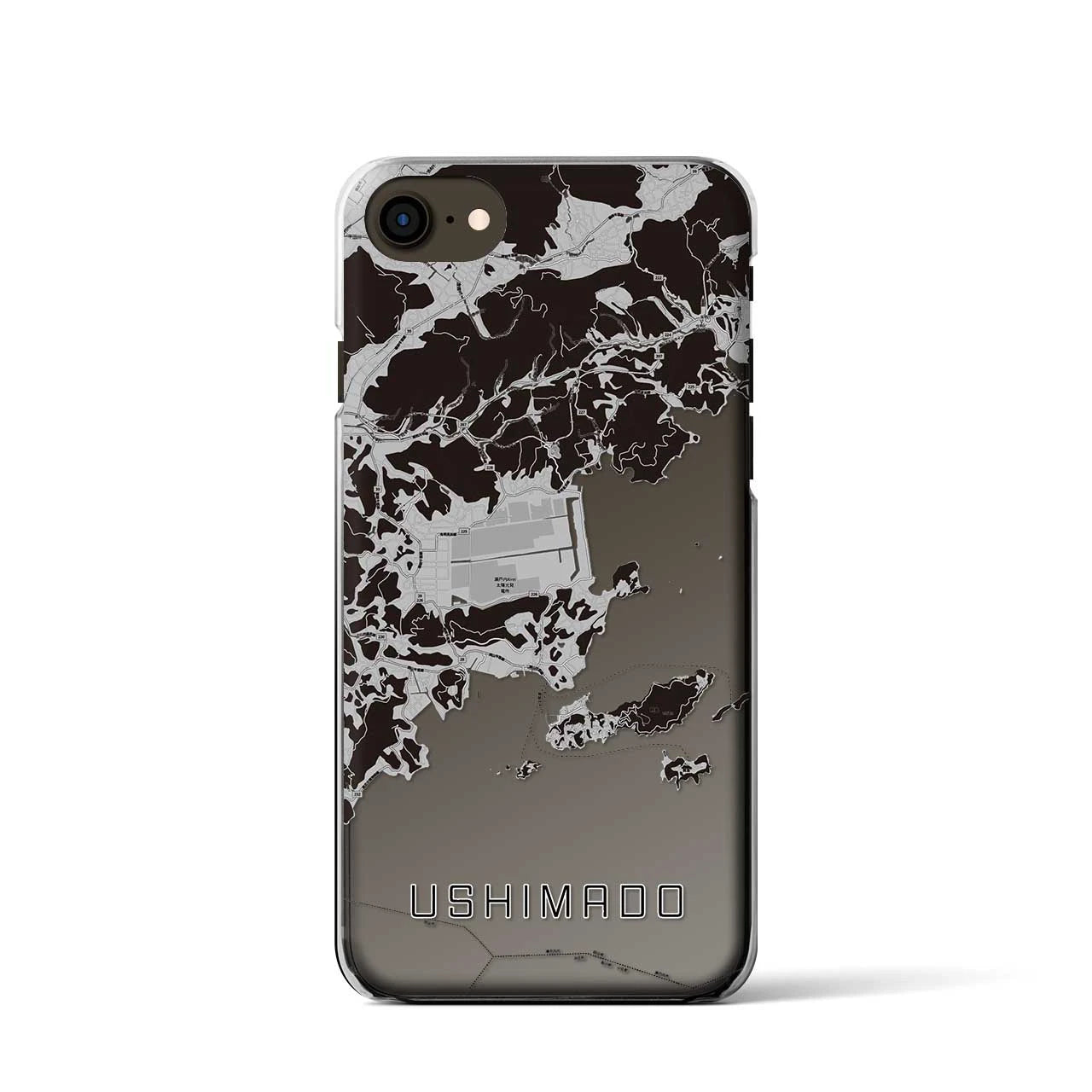 【牛窓(岡山県)】地図柄iPhoneケース(クリアタイプ)