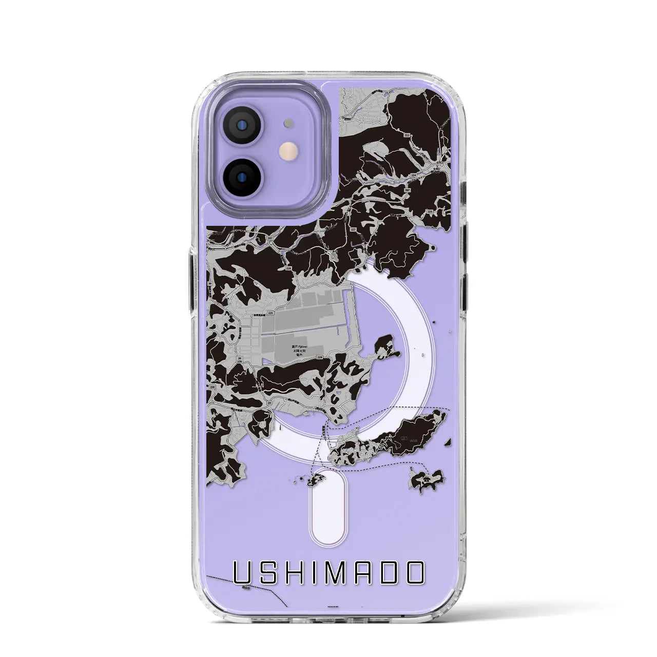【牛窓(岡山県)】地図柄iPhoneケース(MagSafeタイプ)