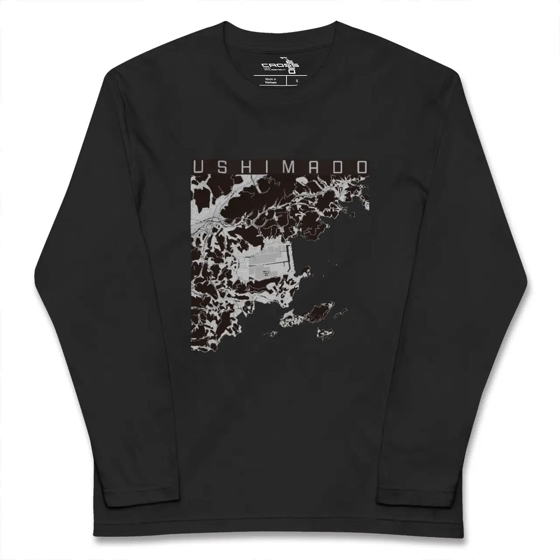 【牛窓(岡山県)】地図柄ロングスリーブTシャツ