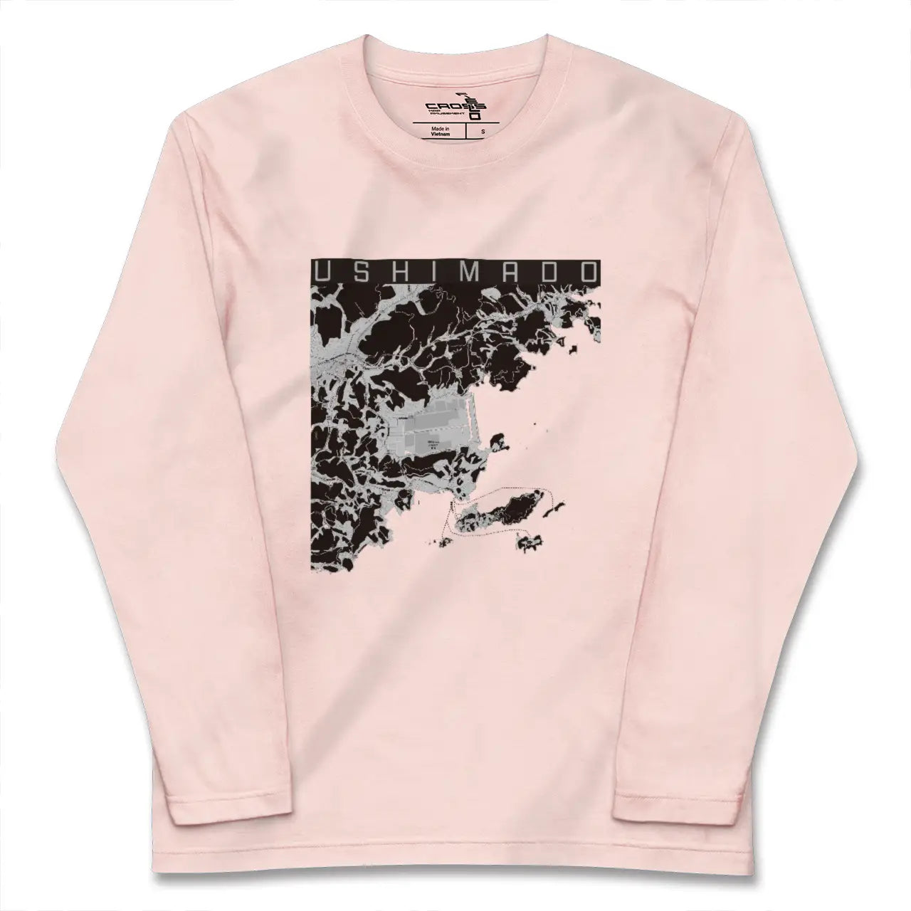 【牛窓(岡山県)】地図柄ロングスリーブTシャツ