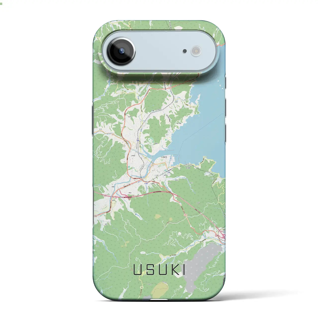 【臼杵(大分県)】地図柄iPhoneケース(バックカバータイプ)ナチュラル・iPhone 17 Pro Max 用
