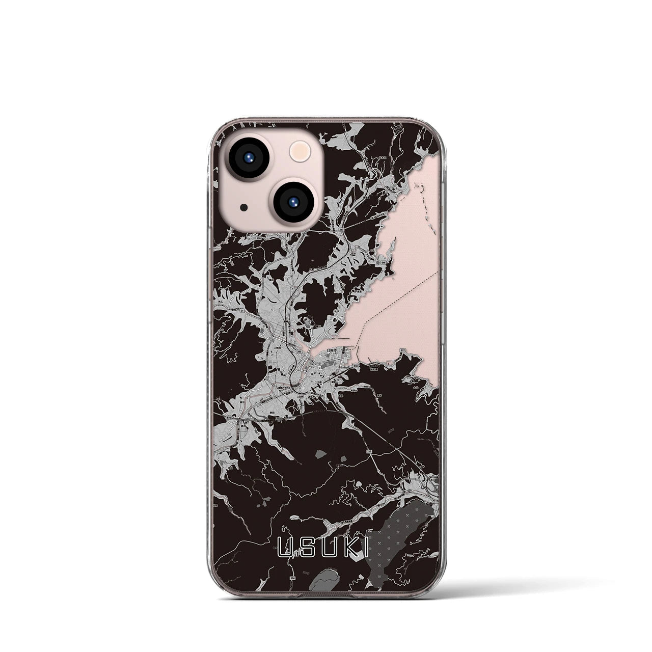 【臼杵(大分県)】地図柄iPhoneケース(クリアタイプ)