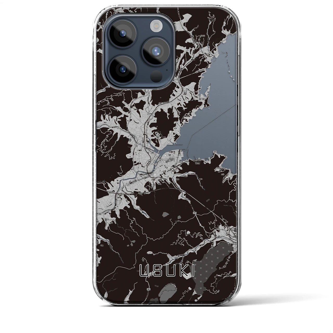 【臼杵(大分県)】地図柄iPhoneケース(クリアタイプ)