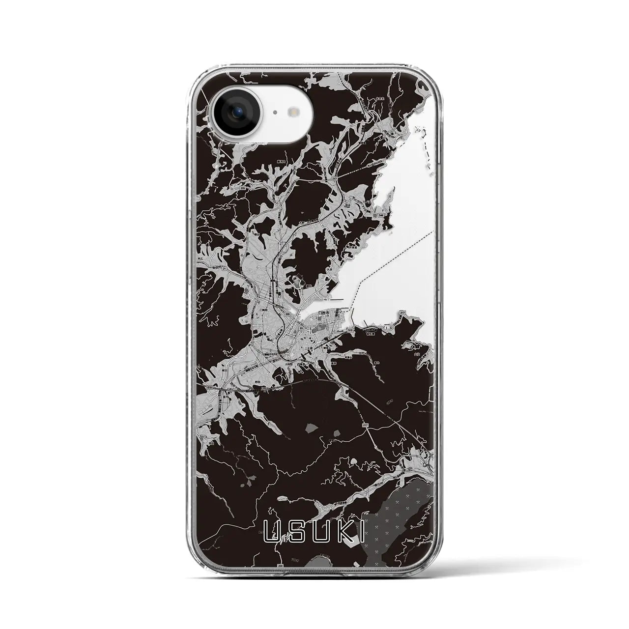 【臼杵(大分県)】地図柄iPhoneケース(クリアタイプ)