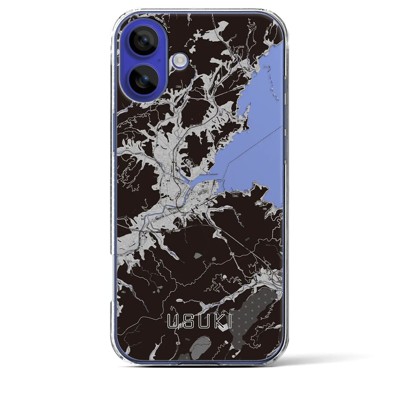 【臼杵(大分県)】地図柄iPhoneケース(クリアタイプ)