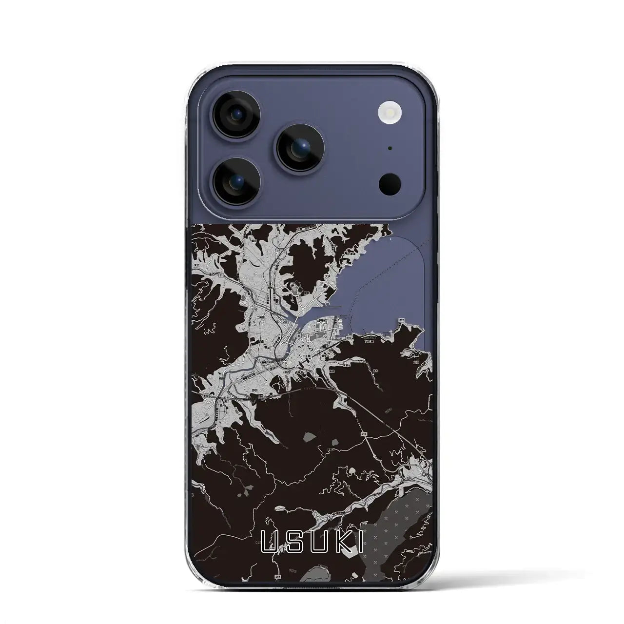 【臼杵(大分県)】地図柄iPhoneケース(クリアタイプ)