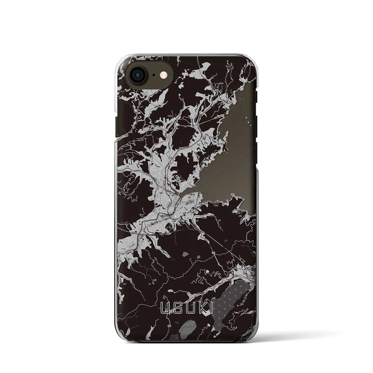 【臼杵(大分県)】地図柄iPhoneケース(クリアタイプ)