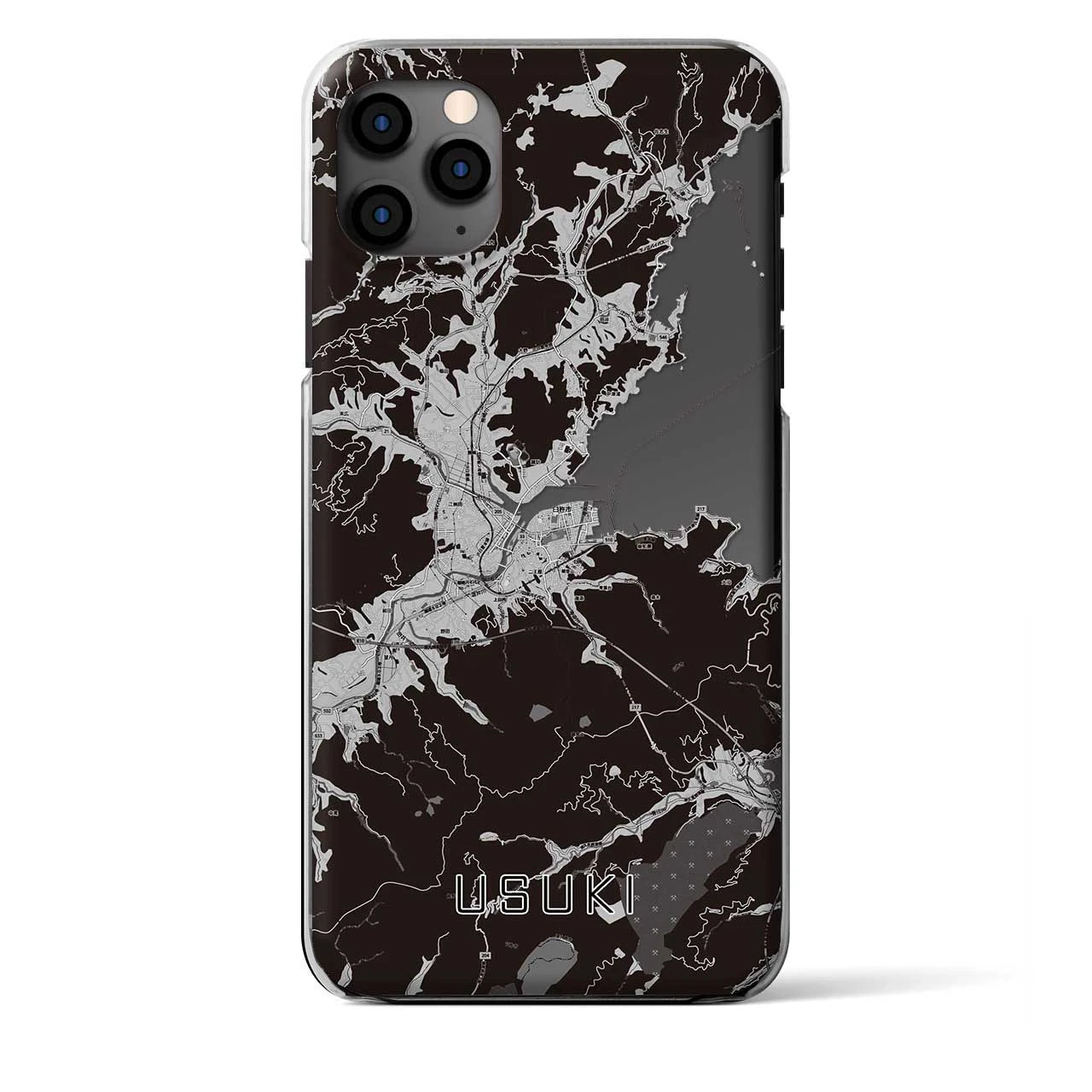 【臼杵(大分県)】地図柄iPhoneケース(クリアタイプ)