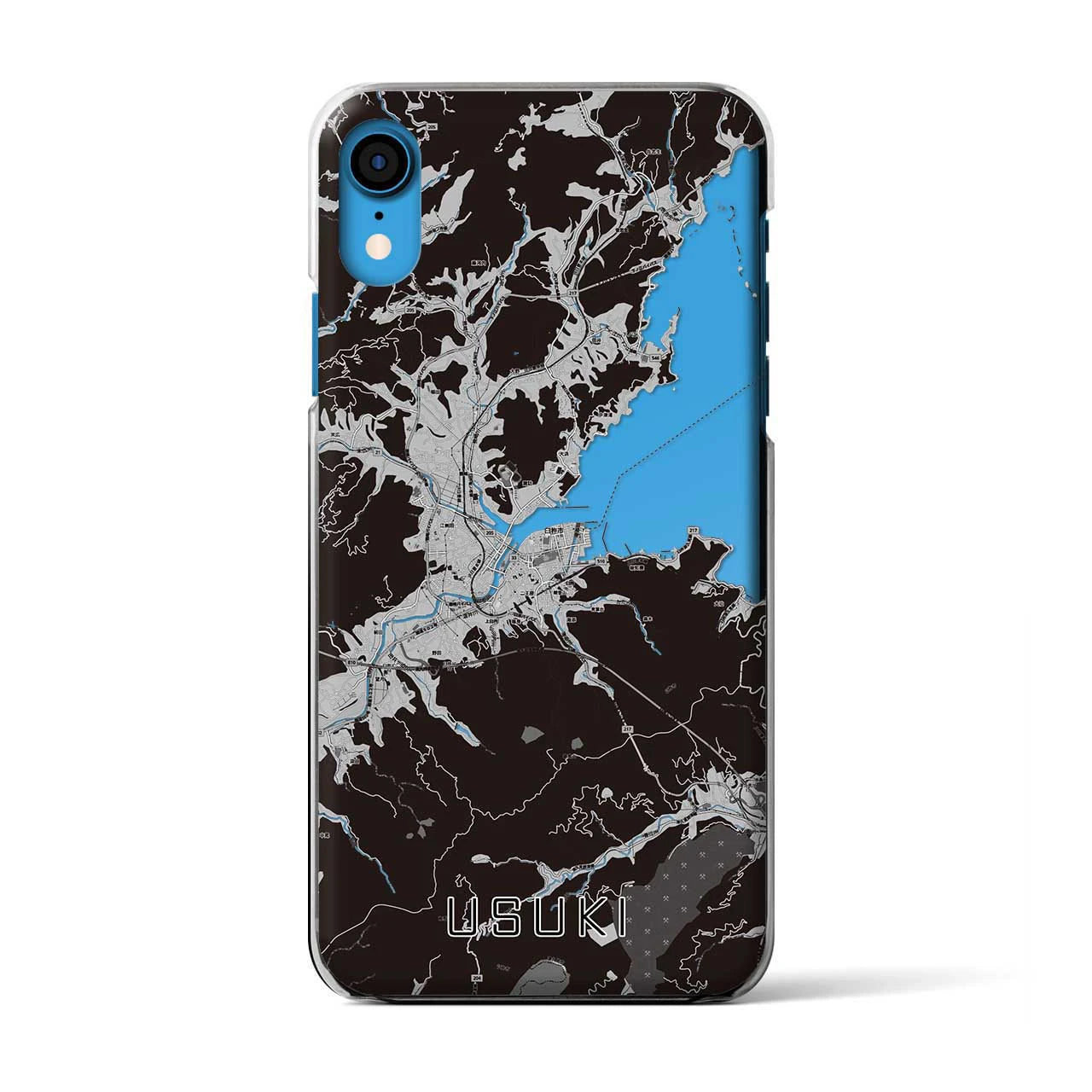 【臼杵(大分県)】地図柄iPhoneケース(クリアタイプ)