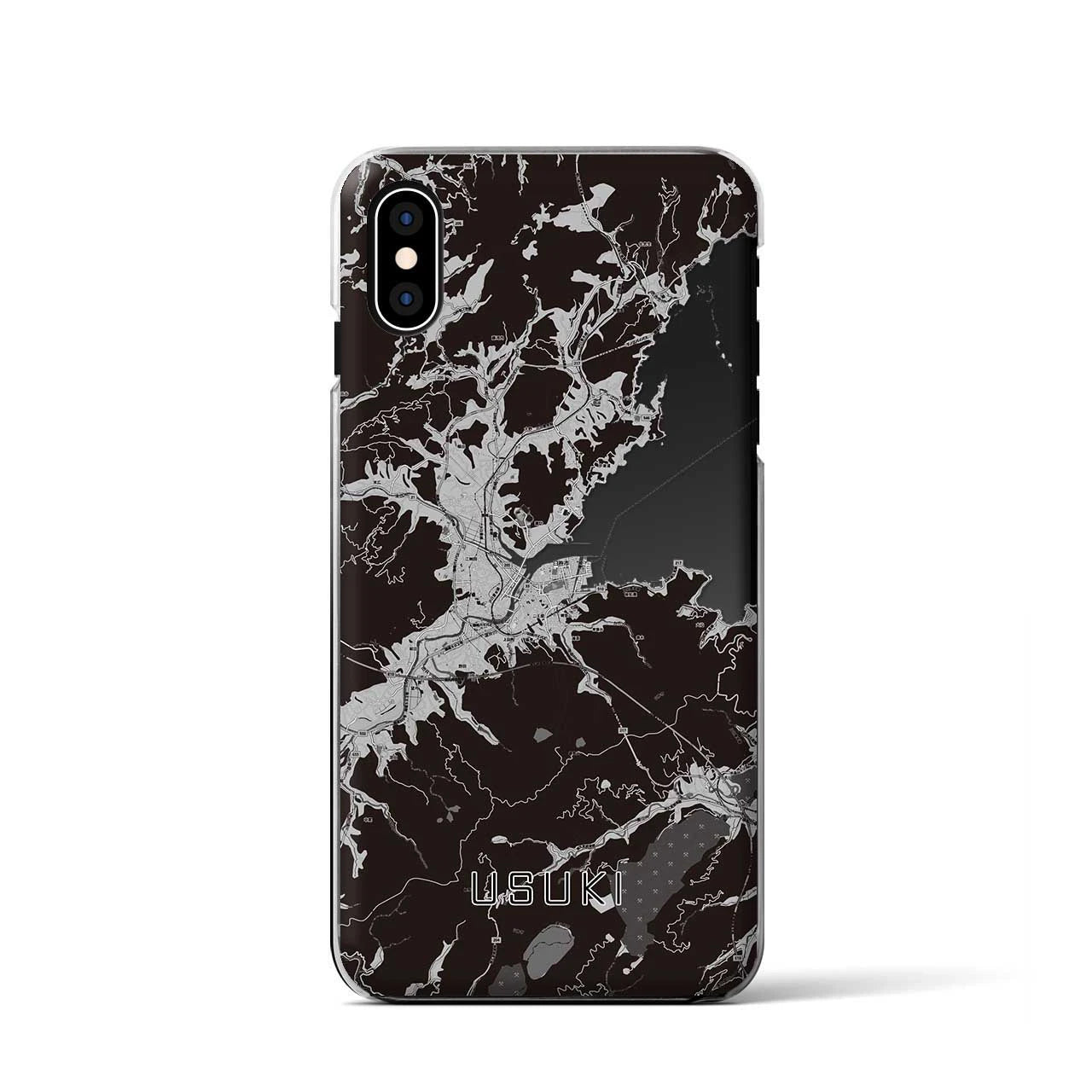 【臼杵(大分県)】地図柄iPhoneケース(クリアタイプ)