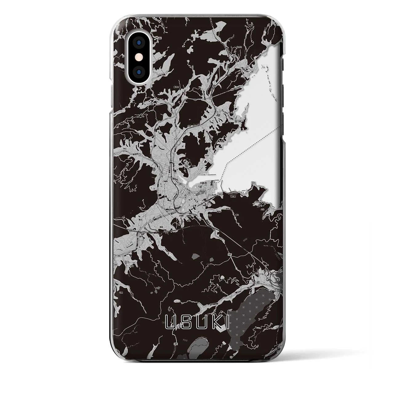 【臼杵(大分県)】地図柄iPhoneケース(クリアタイプ)