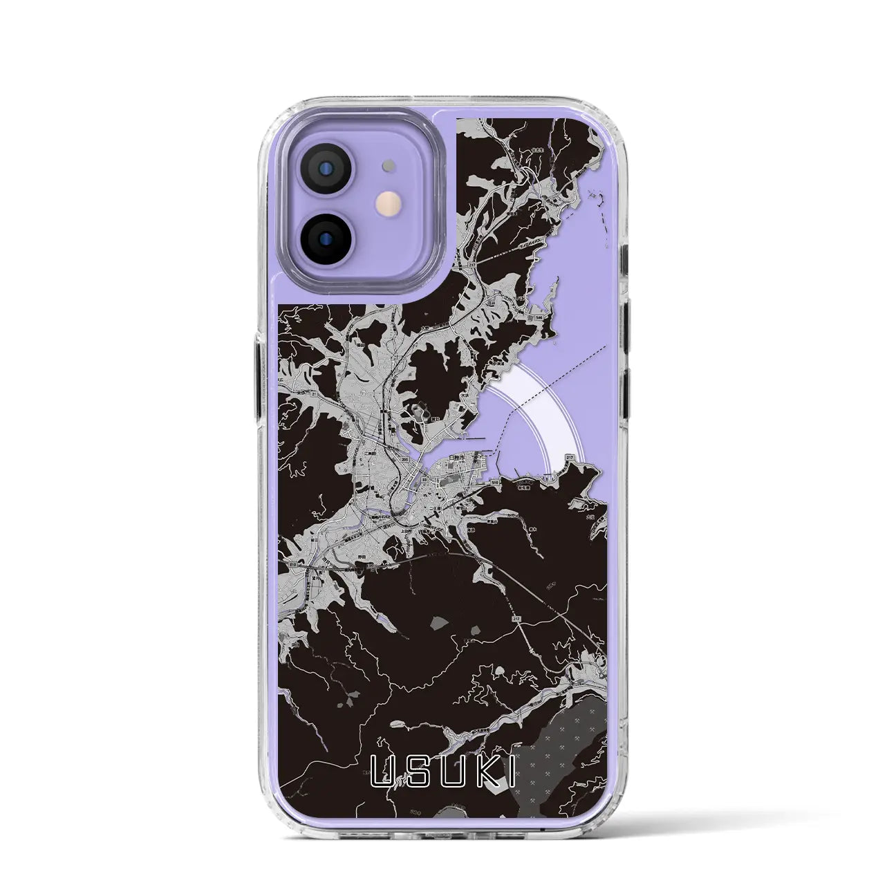 【臼杵(大分県)】地図柄iPhoneケース(MagSafeタイプ)