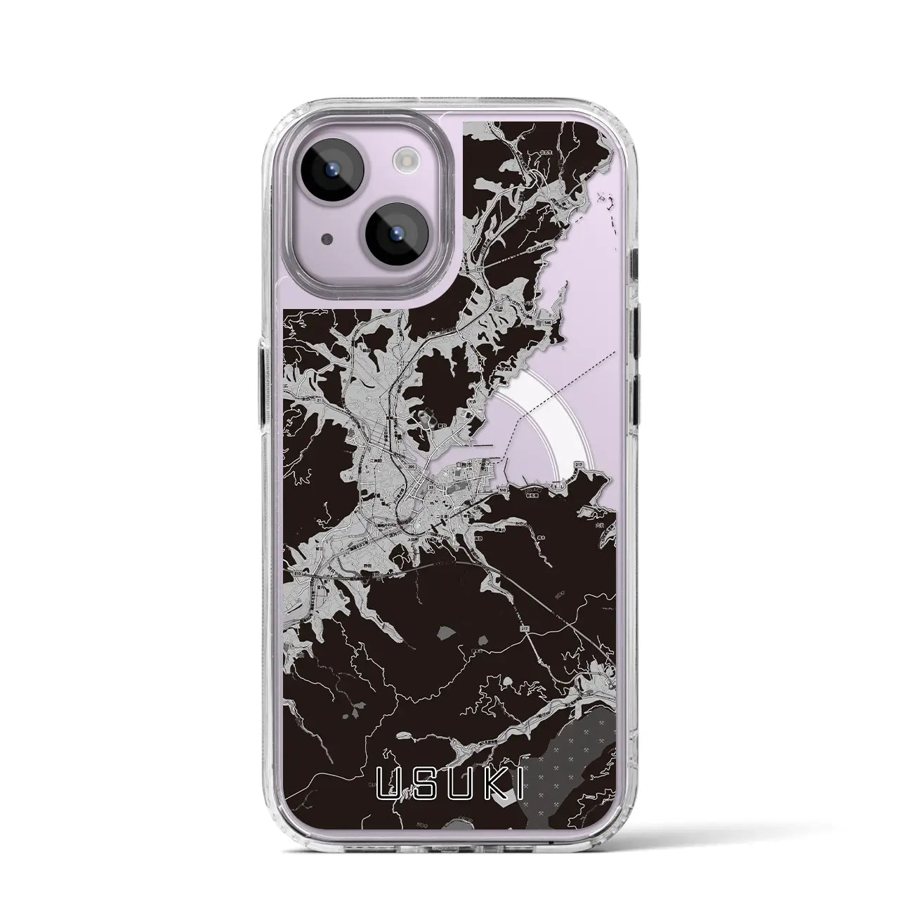 【臼杵(大分県)】地図柄iPhoneケース(MagSafeタイプ)