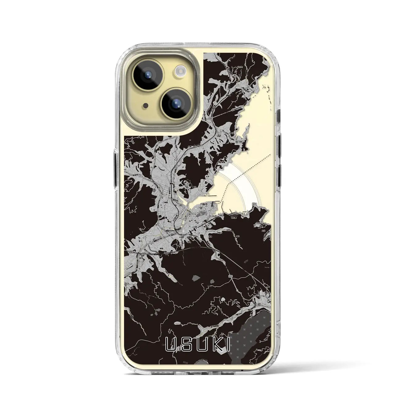 【臼杵(大分県)】地図柄iPhoneケース(MagSafeタイプ)