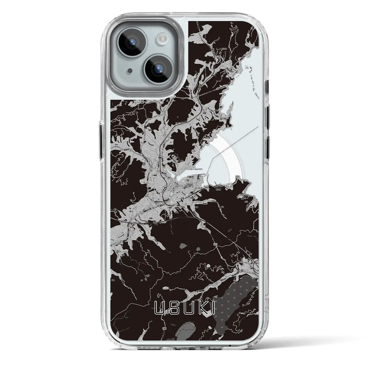 【臼杵(大分県)】地図柄iPhoneケース(MagSafeタイプ)