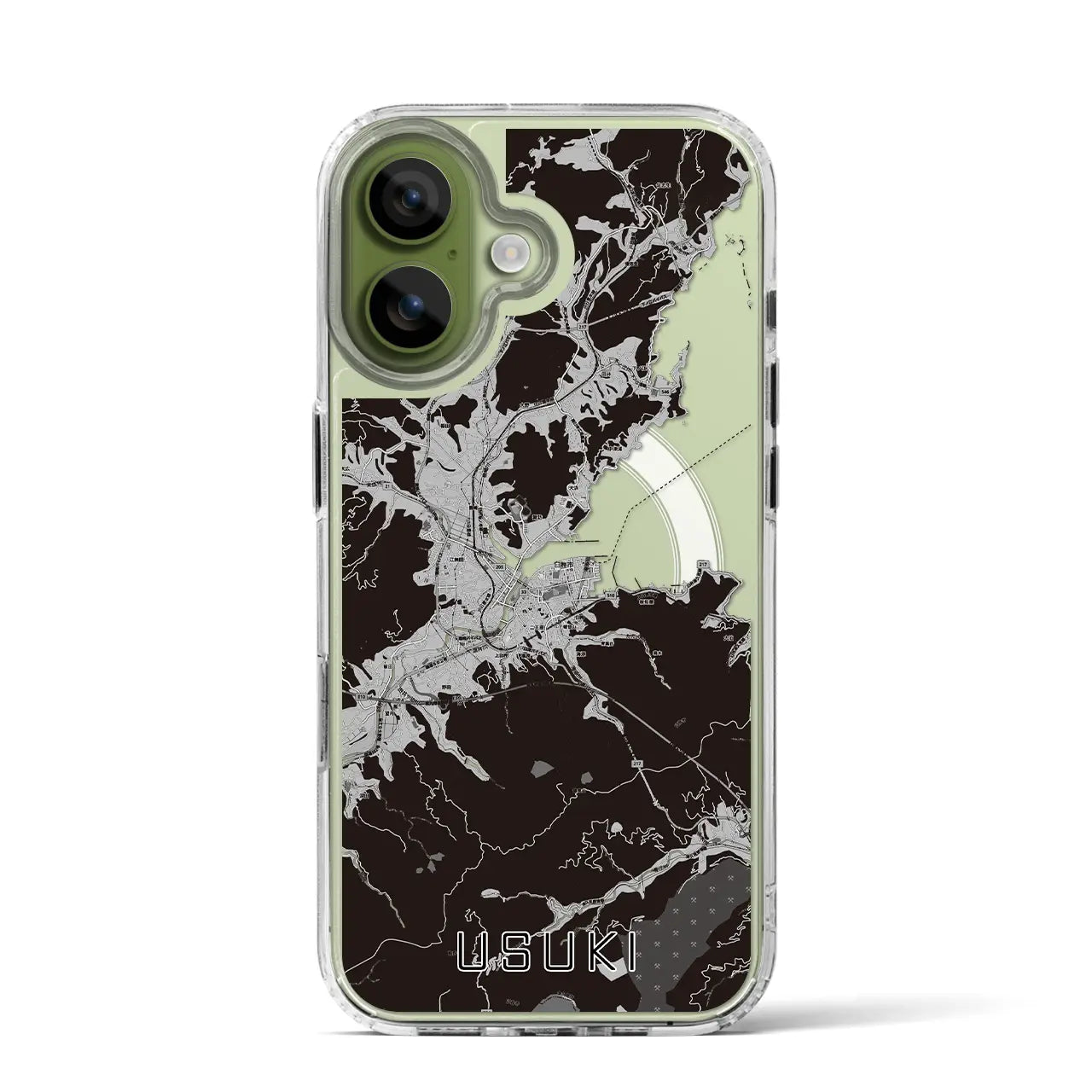 【臼杵(大分県)】地図柄iPhoneケース(MagSafeタイプ)