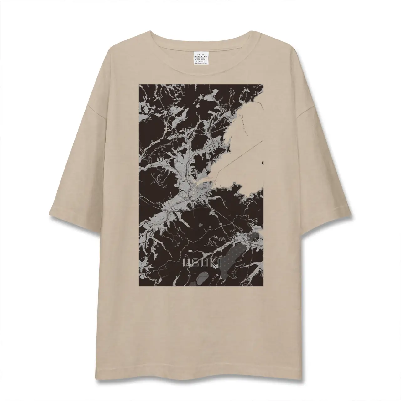 【臼杵(大分県)】地図柄ビッグシルエットTシャツ