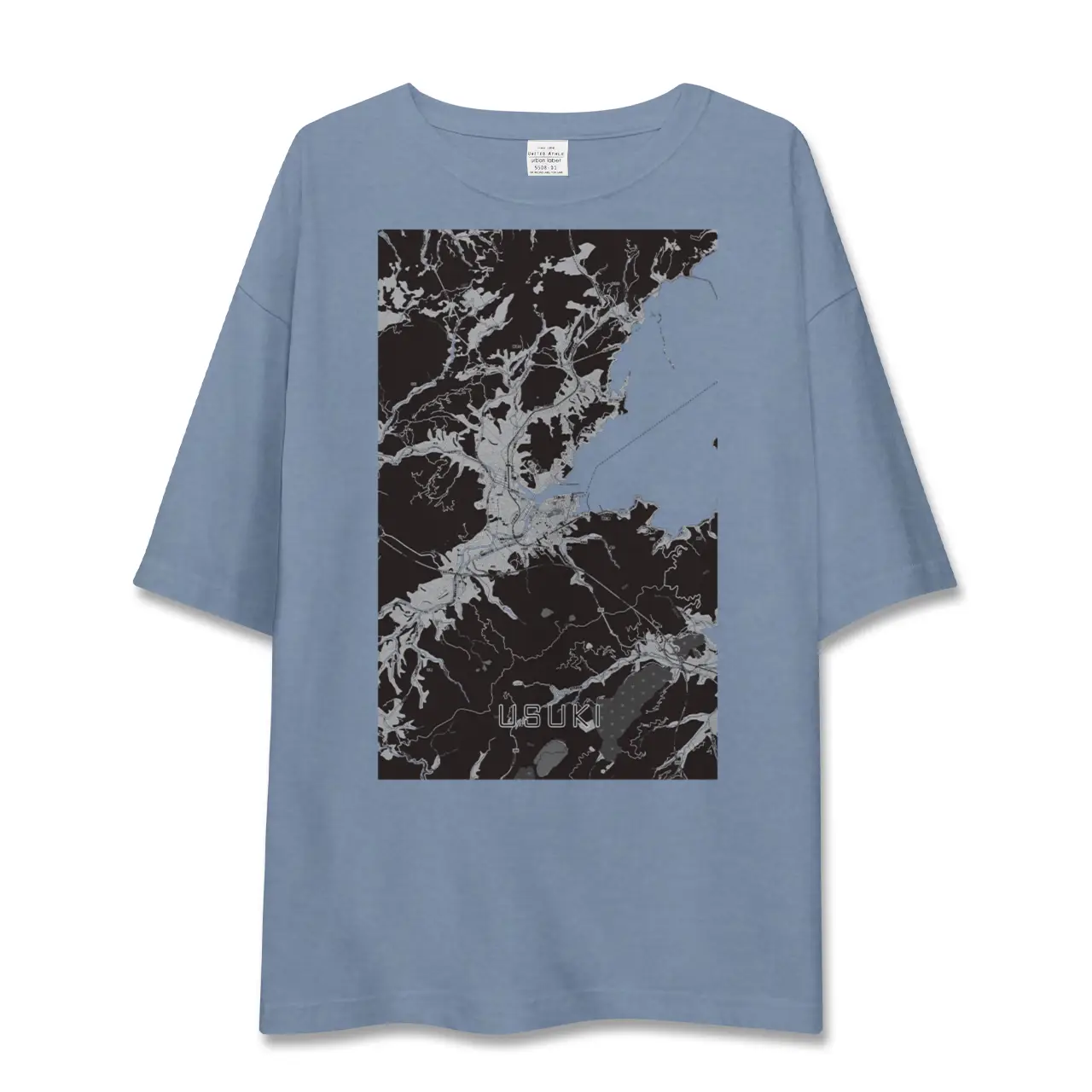 【臼杵(大分県)】地図柄ビッグシルエットTシャツ