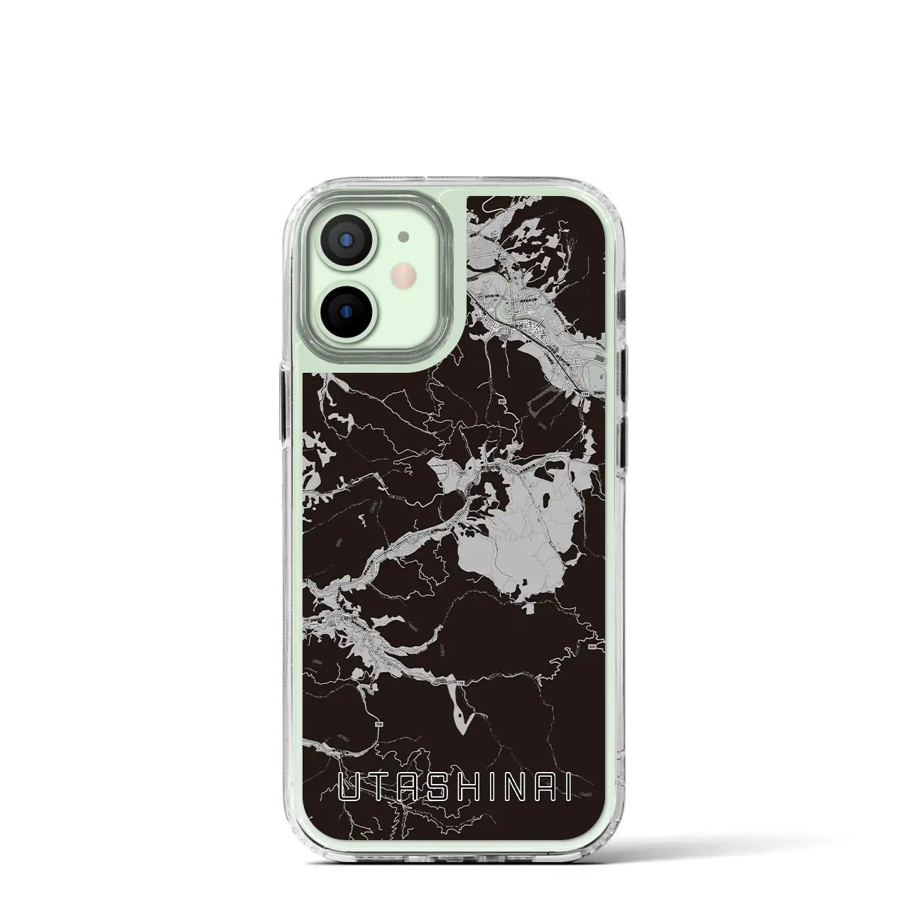 【歌志内(北海道)】地図柄iPhoneケース(MagSafeタイプ)