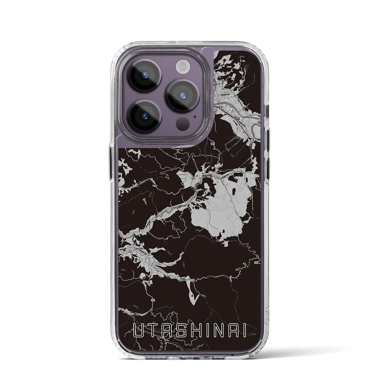 【歌志内(北海道)】地図柄iPhoneケース(MagSafeタイプ)