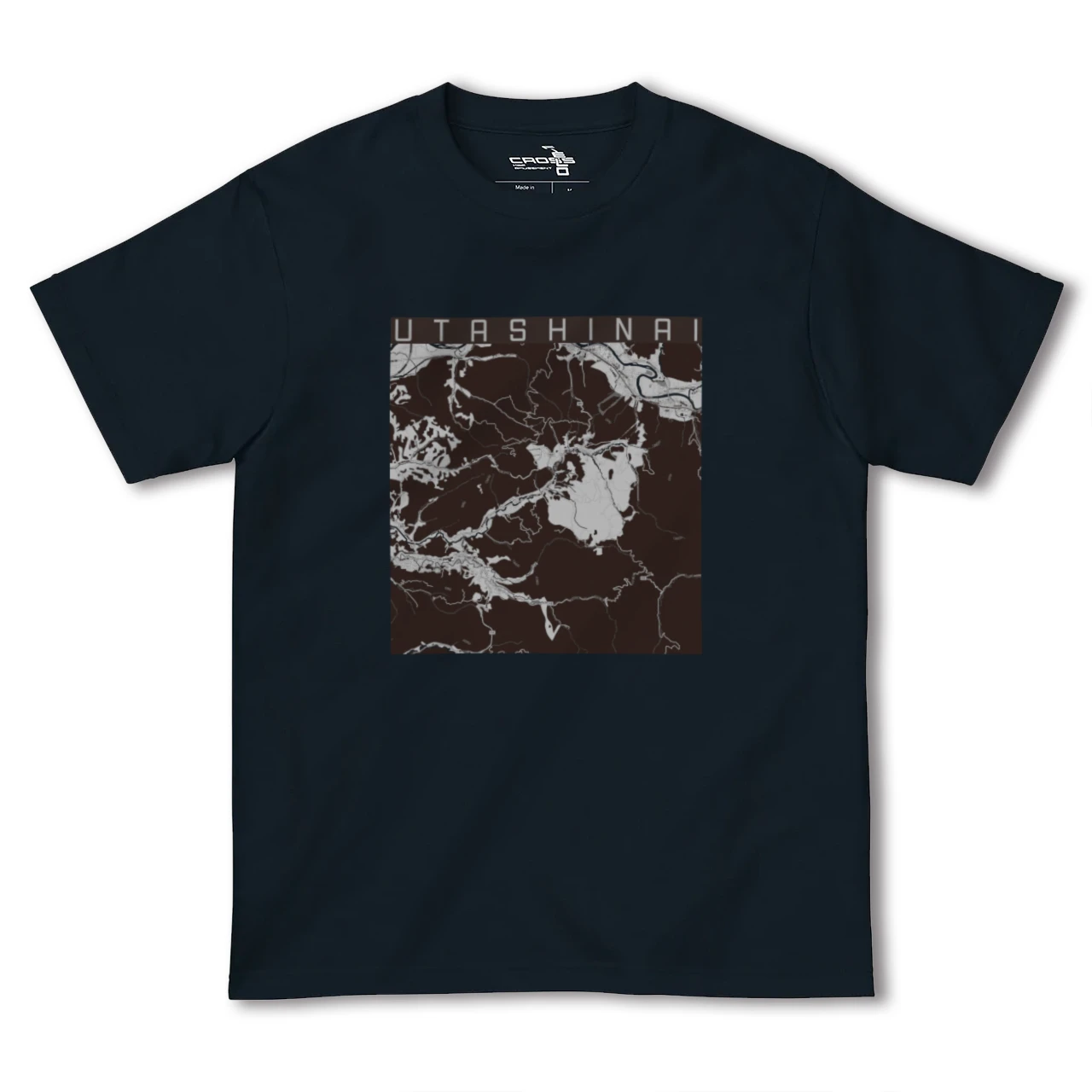 【歌志内(北海道)】地図柄ヘビーウェイトTシャツ