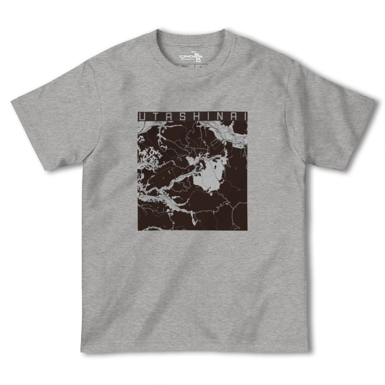 【歌志内(北海道)】地図柄ヘビーウェイトTシャツ