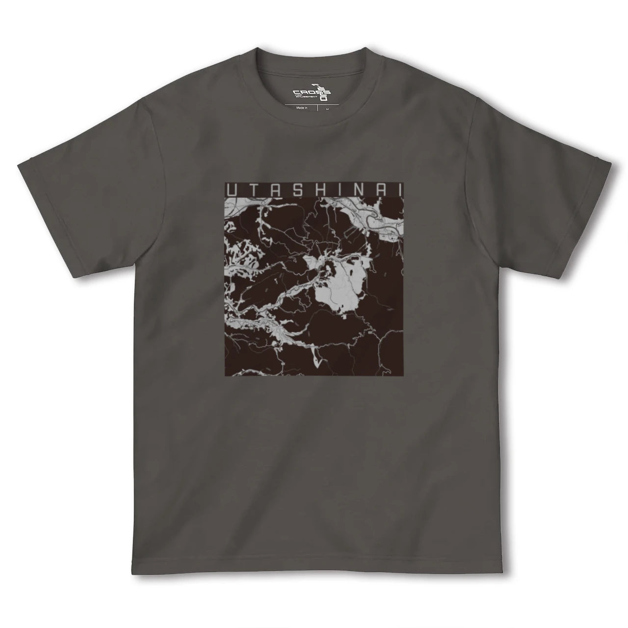 【歌志内(北海道)】地図柄ヘビーウェイトTシャツ