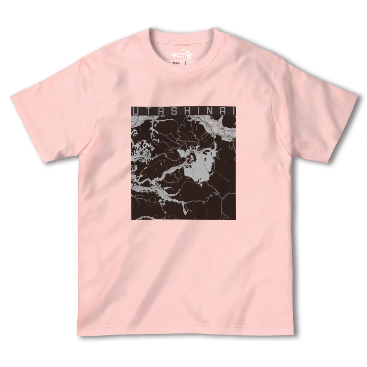 【歌志内(北海道)】地図柄ヘビーウェイトTシャツ