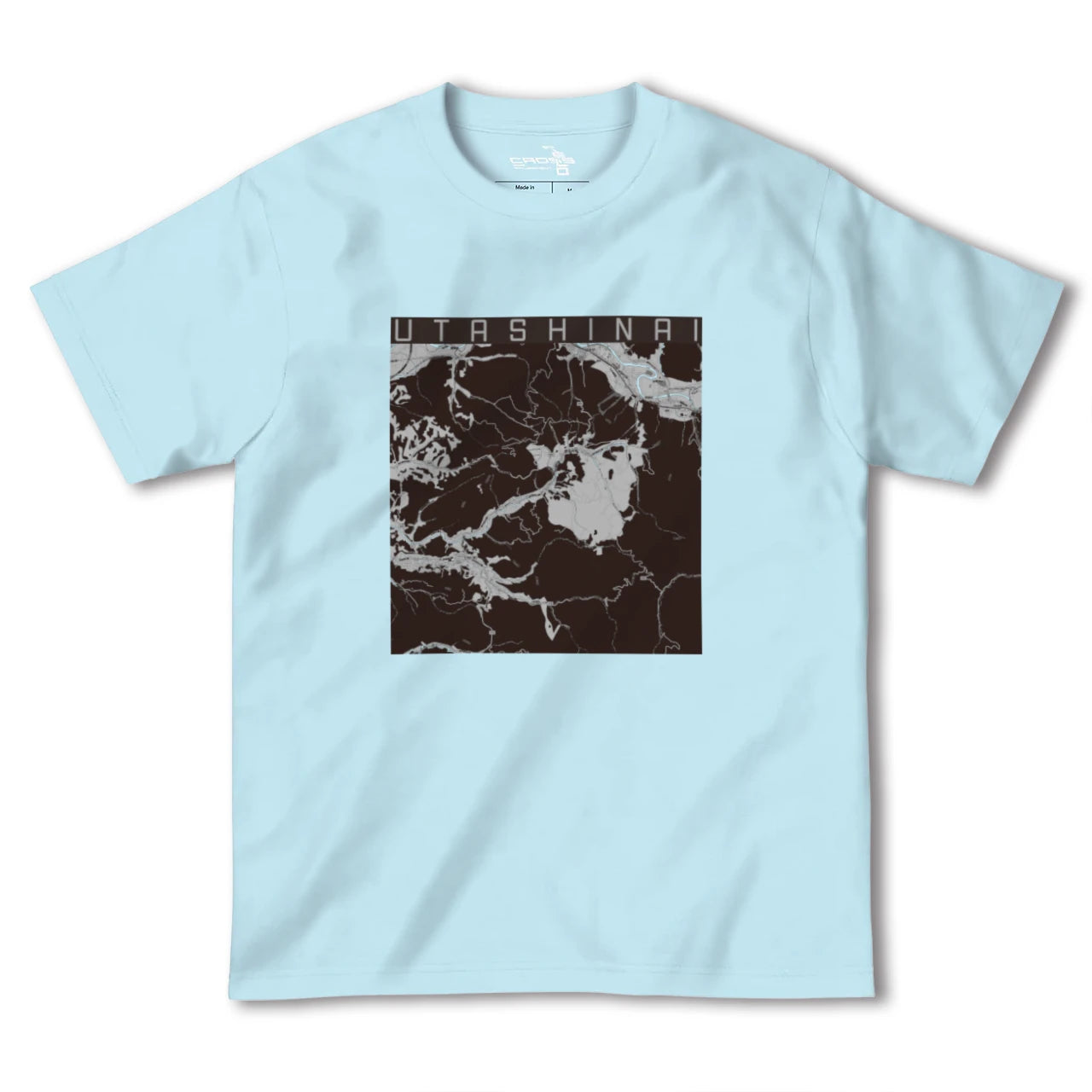 【歌志内(北海道)】地図柄ヘビーウェイトTシャツ