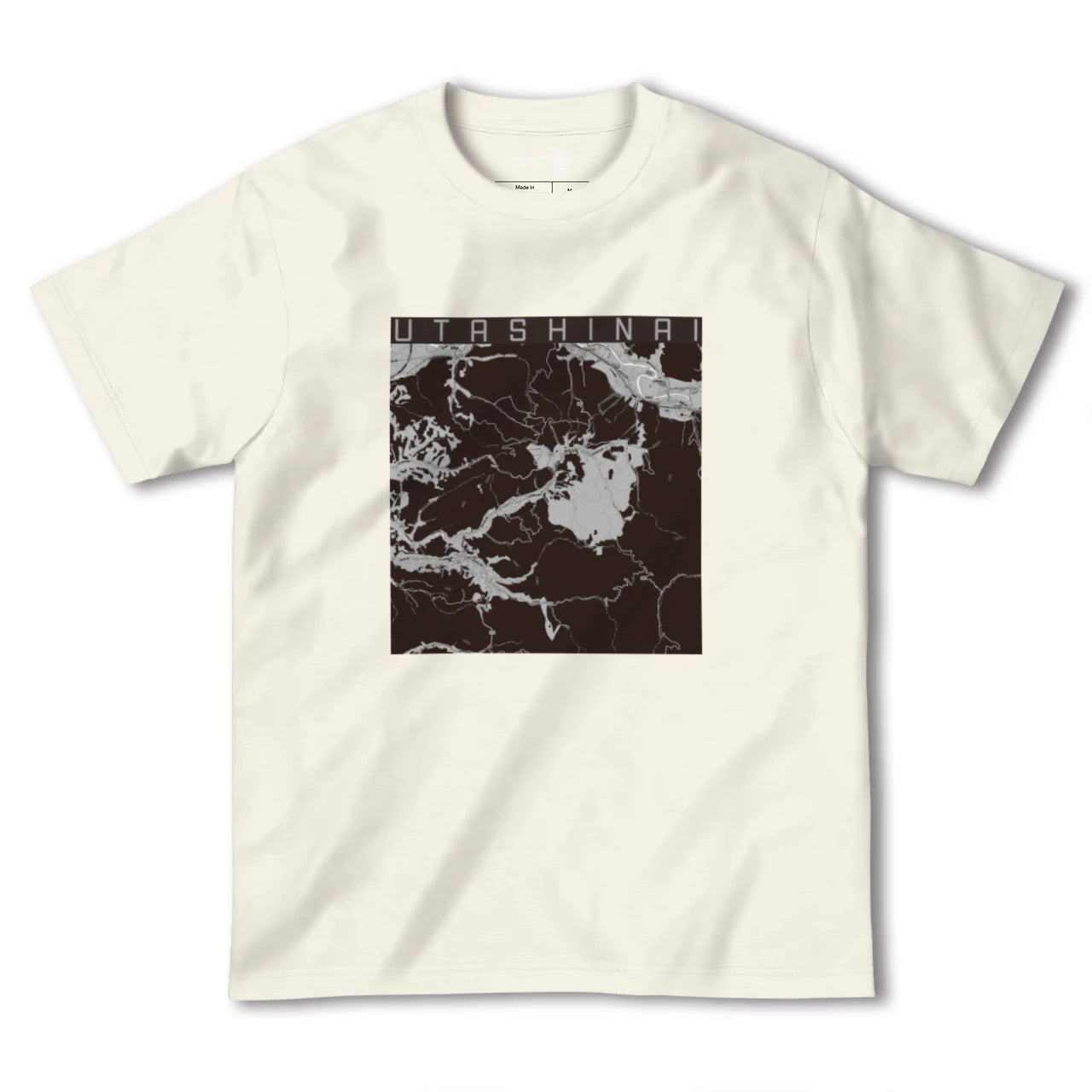 【歌志内(北海道)】地図柄ヘビーウェイトTシャツ