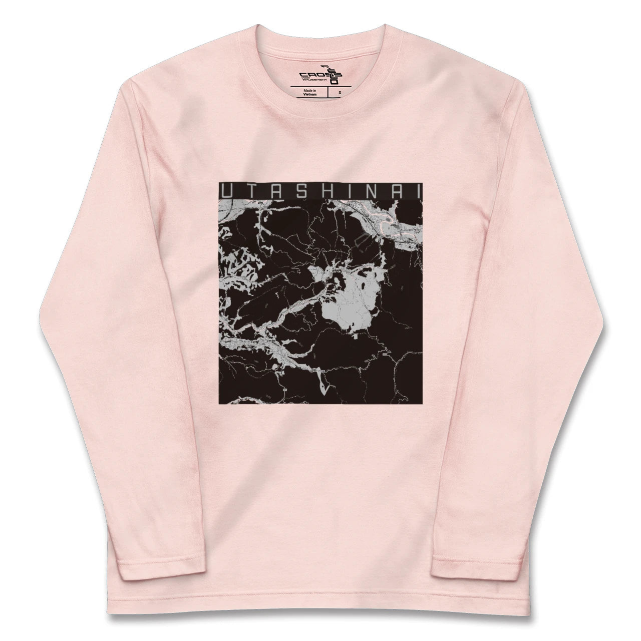 【歌志内(北海道)】地図柄ロングスリーブTシャツ