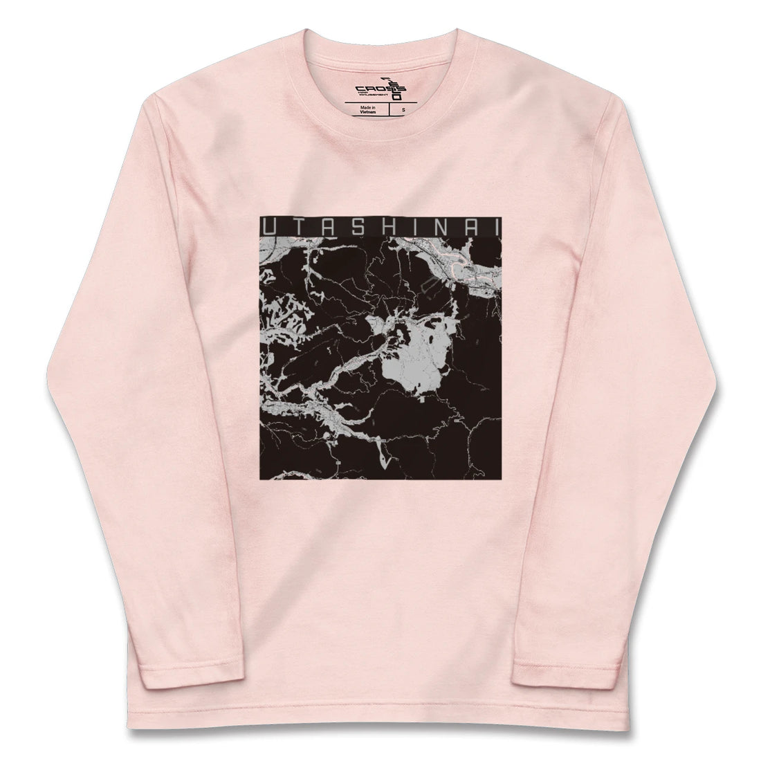 【歌志内(北海道)】地図柄ロングスリーブTシャツ