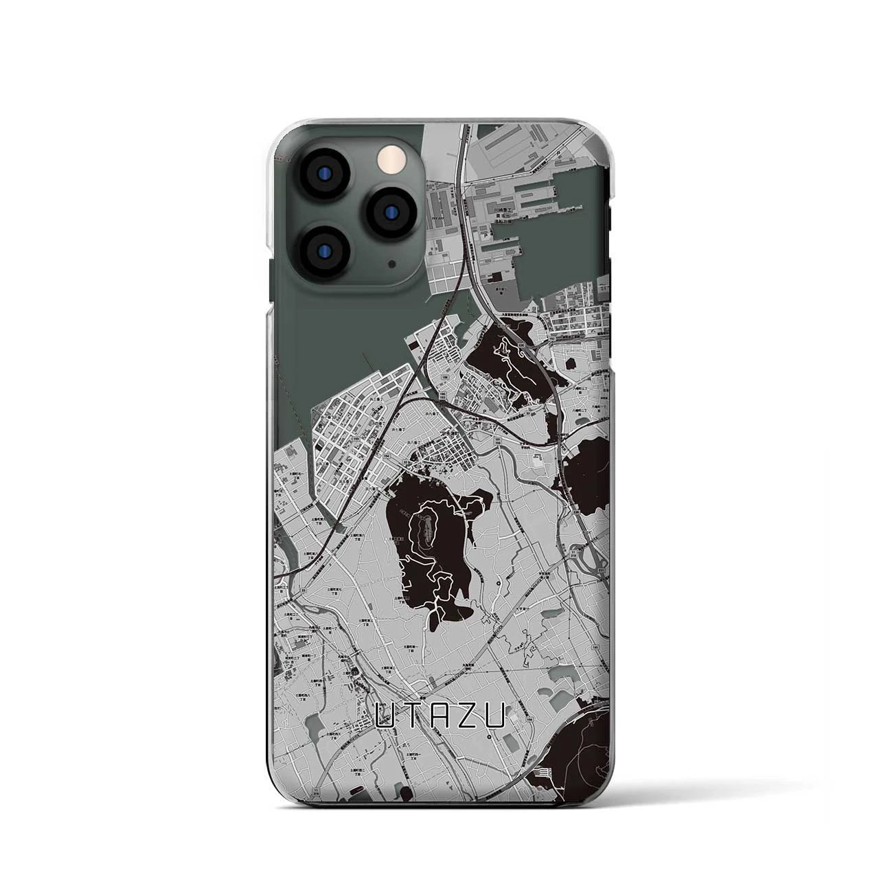 【宇多津(香川県)】地図柄iPhoneケース(クリアタイプ)