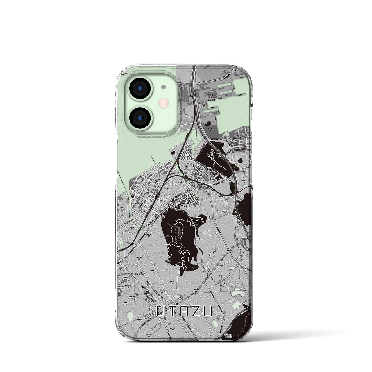 【宇多津(香川県)】地図柄iPhoneケース(クリアタイプ)