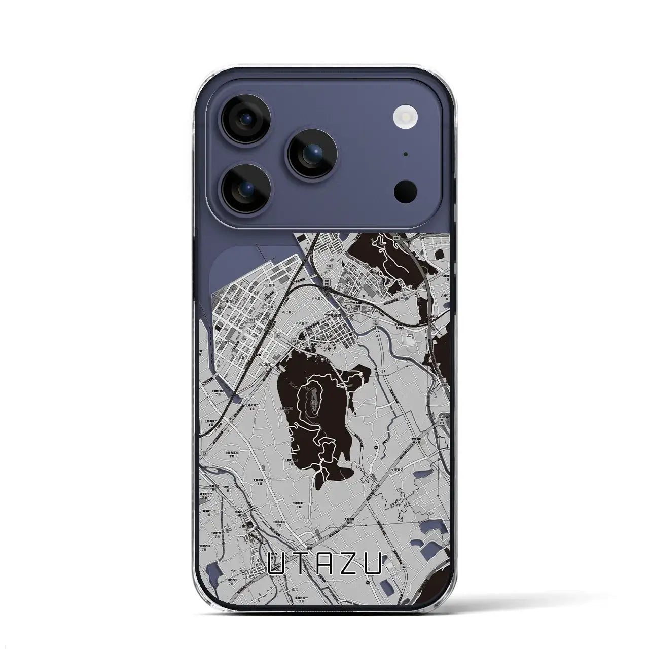 【宇多津(香川県)】地図柄iPhoneケース(クリアタイプ)