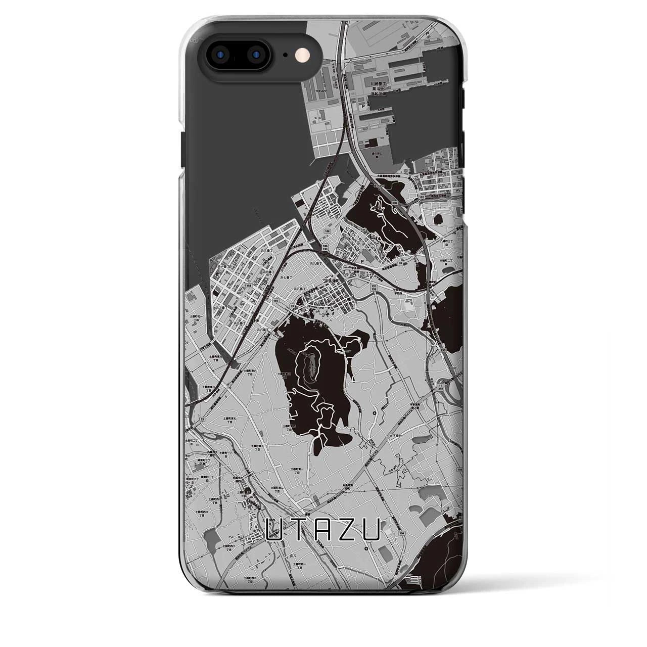 【宇多津(香川県)】地図柄iPhoneケース(クリアタイプ)