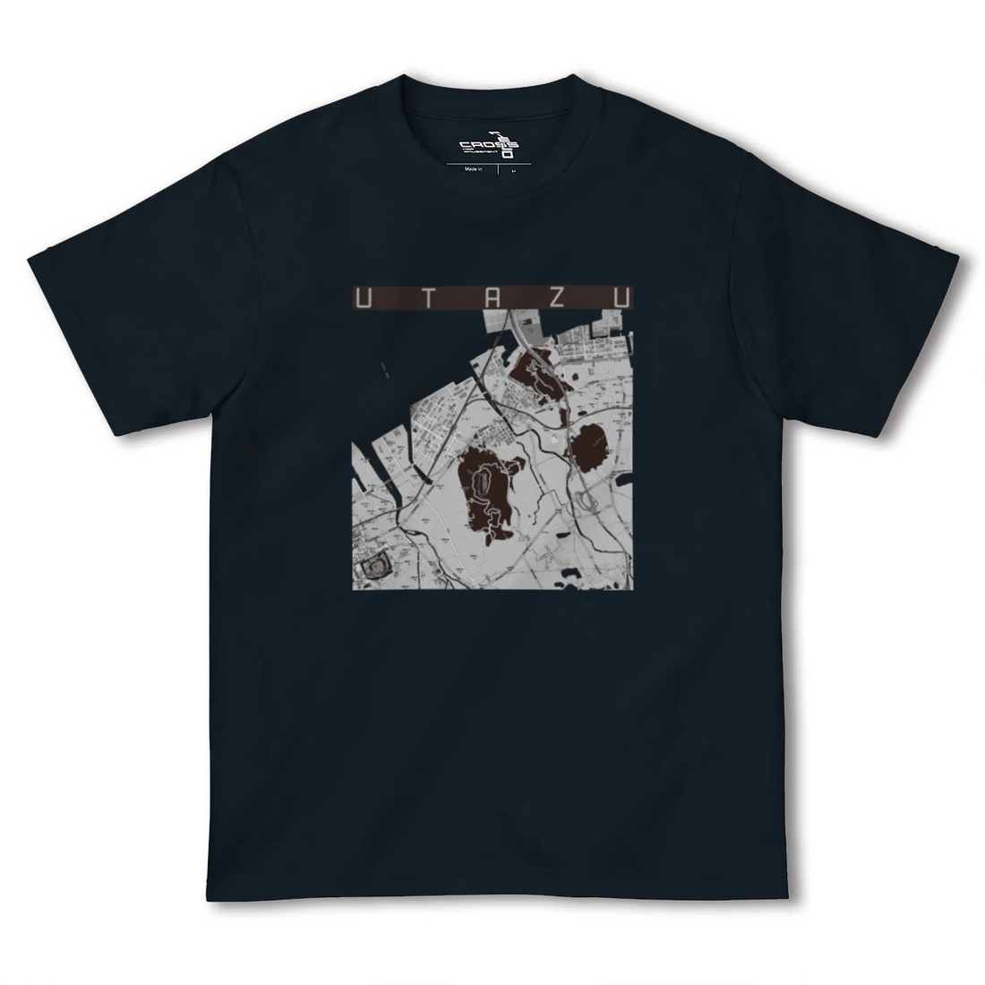 【宇多津(香川県)】地図柄ヘビーウェイトTシャツ