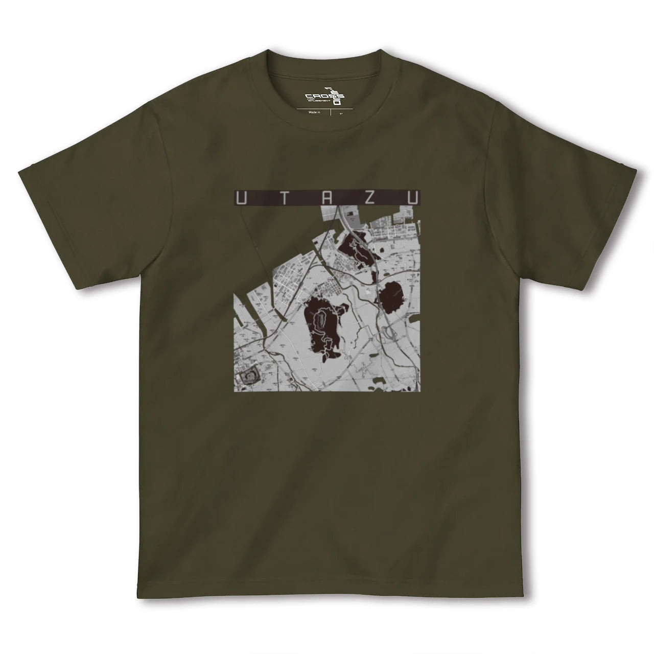 【宇多津(香川県)】地図柄ヘビーウェイトTシャツ