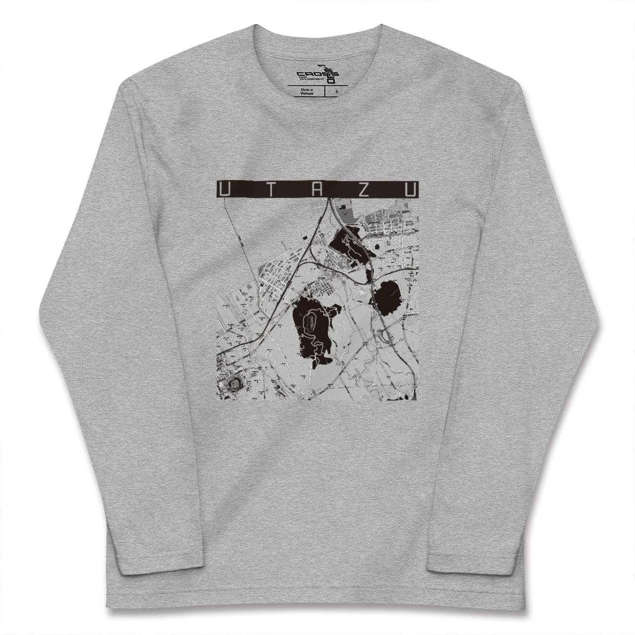 【宇多津(香川県)】地図柄ロングスリーブTシャツ